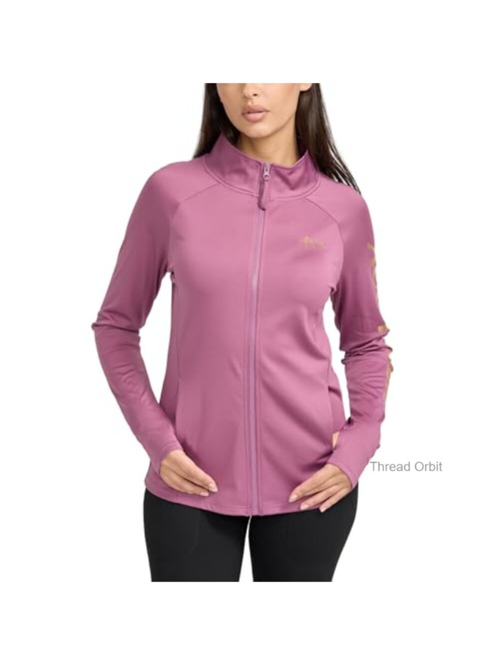 Women's Performance Zip Up Track Jacket Long Sleeve Moisture Wicking